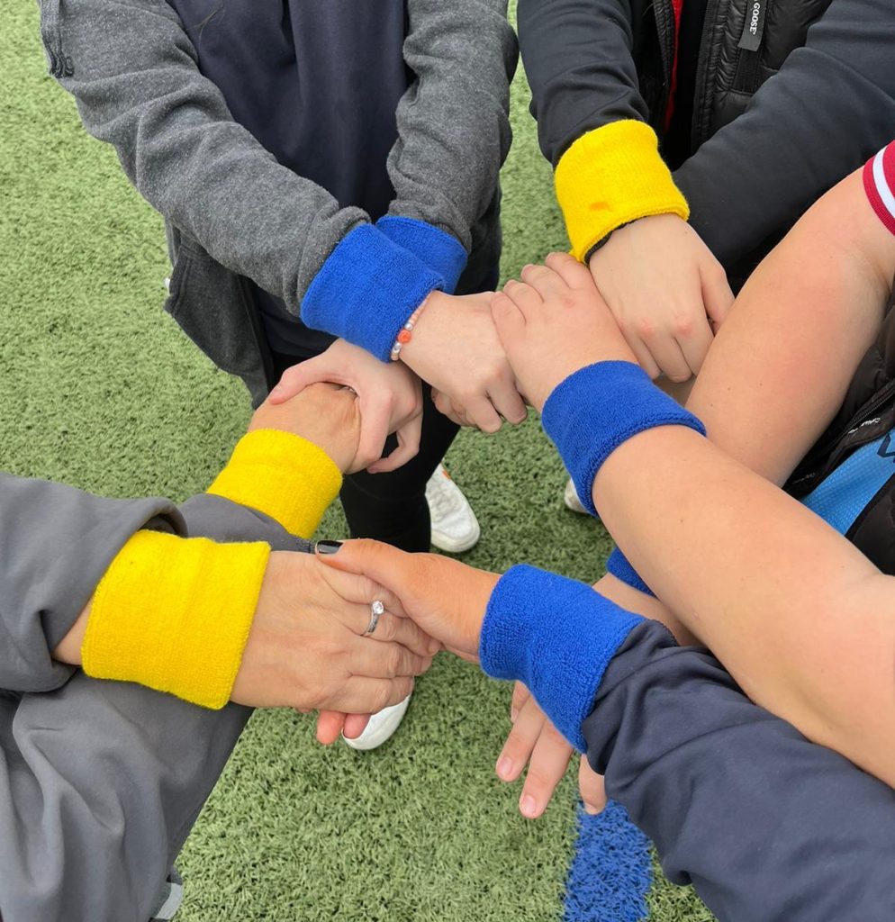 Blue and Yellow Wristbands